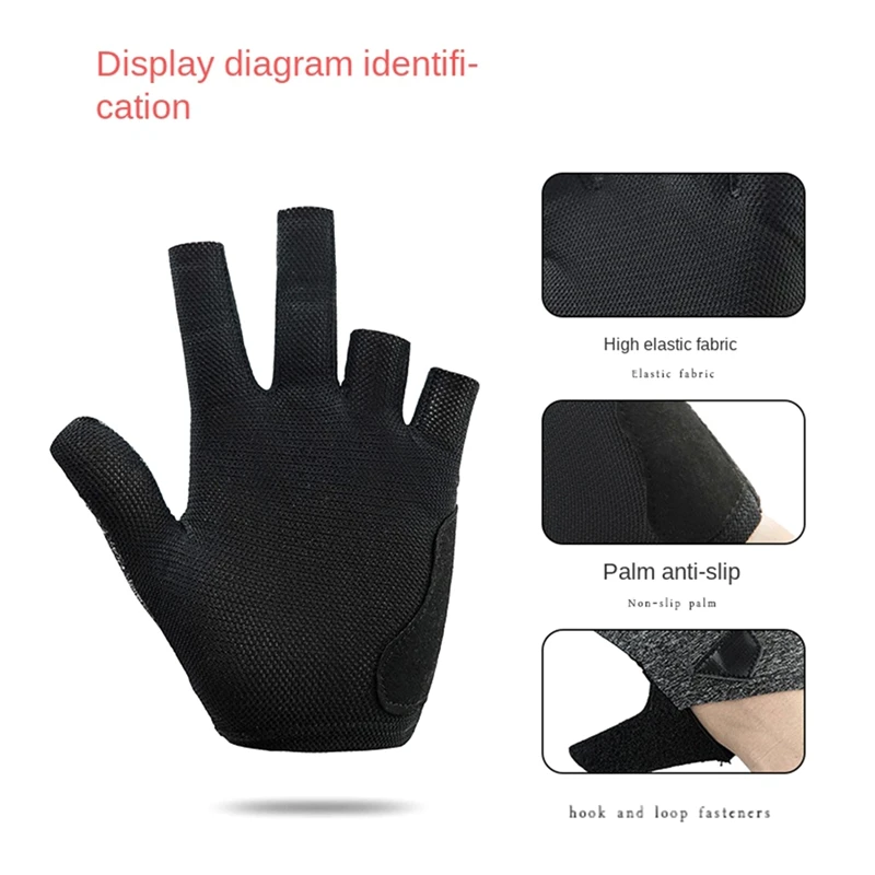 P5-Glove Professional Fix Finger Billiard Wristband Gloves Carom Snooker Practice Billiards Accessories