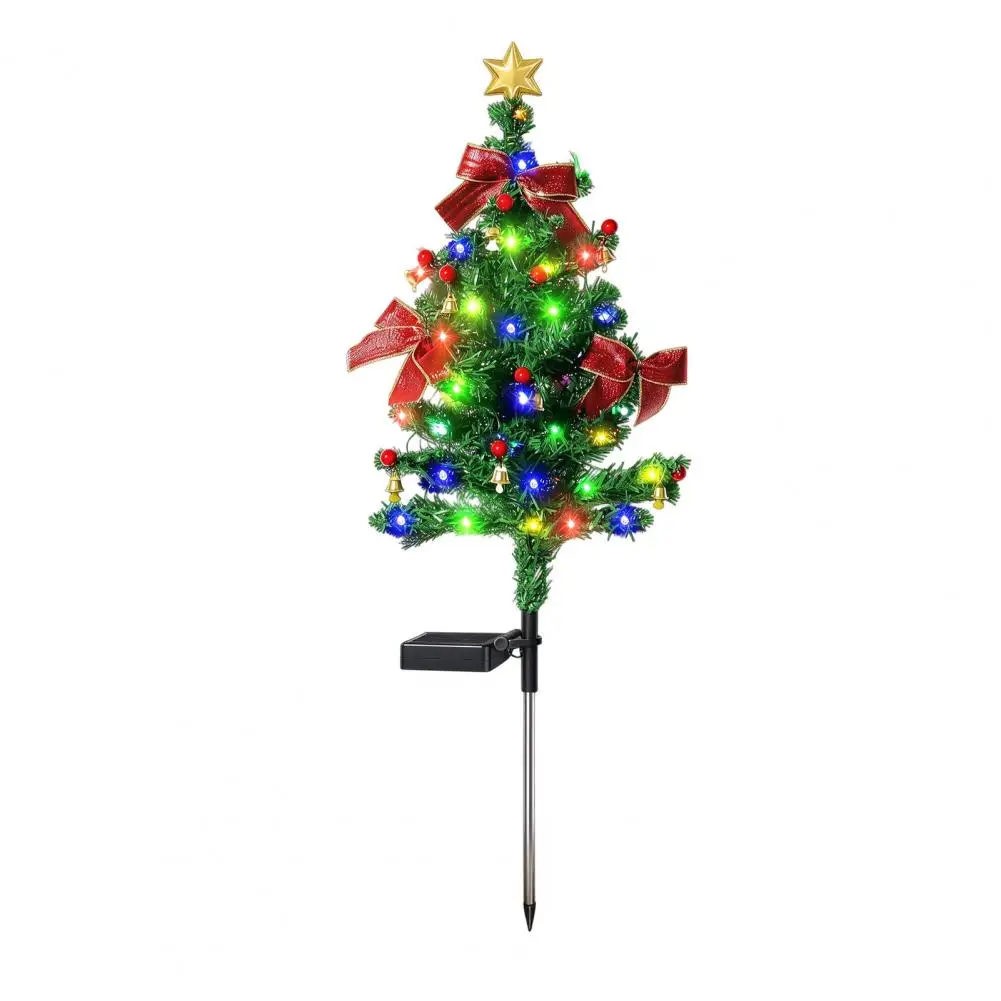 Automatic Dusk to Dawn Lights Solar Powered Christmas Tree Lights Outdoor Waterproof Led Decorations 8-mode Garden for Driveway
