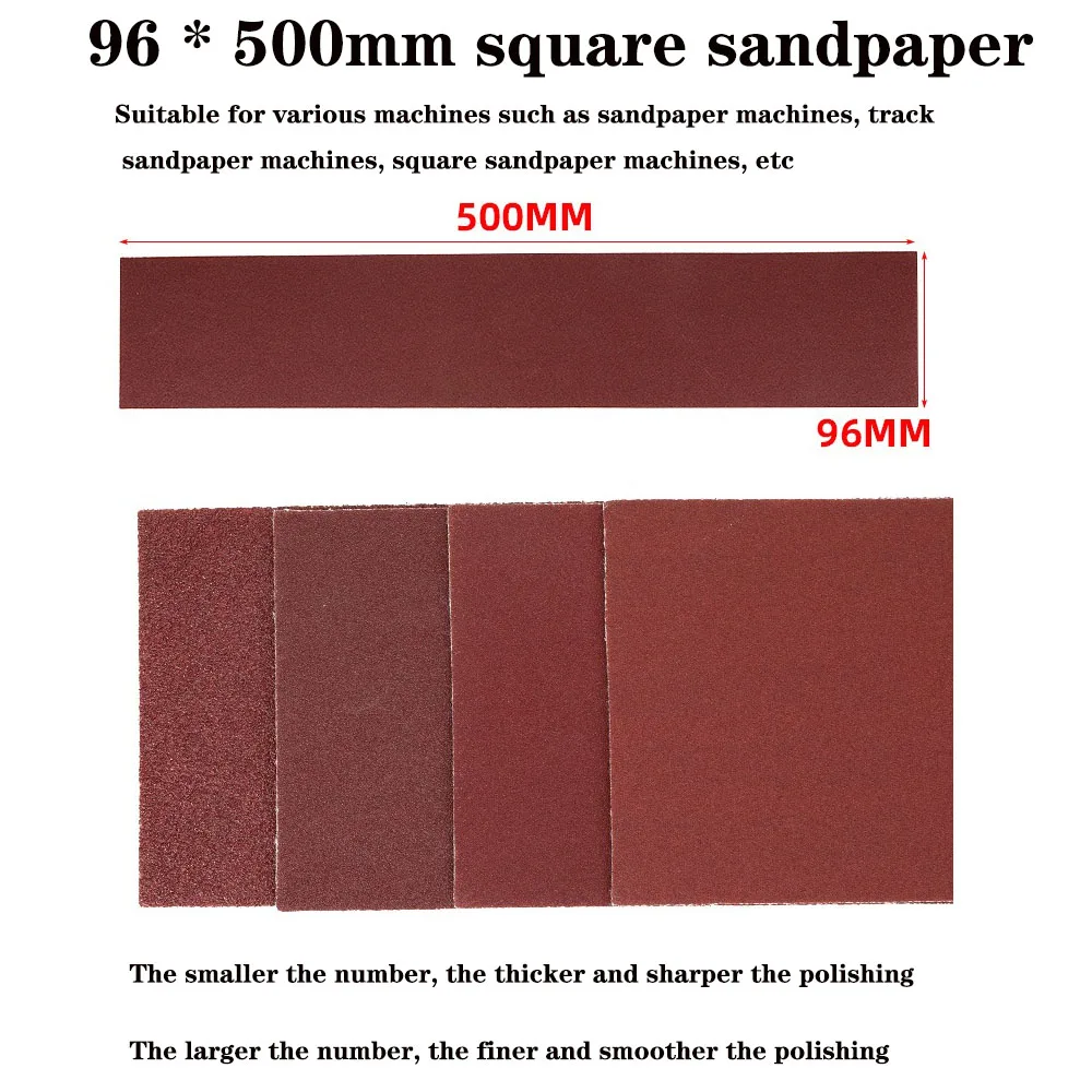 Máquina de papel de lija Buki 96x500mm, máquina de papel de lija recta, máquina pulidora de pista irregular, papel de lija