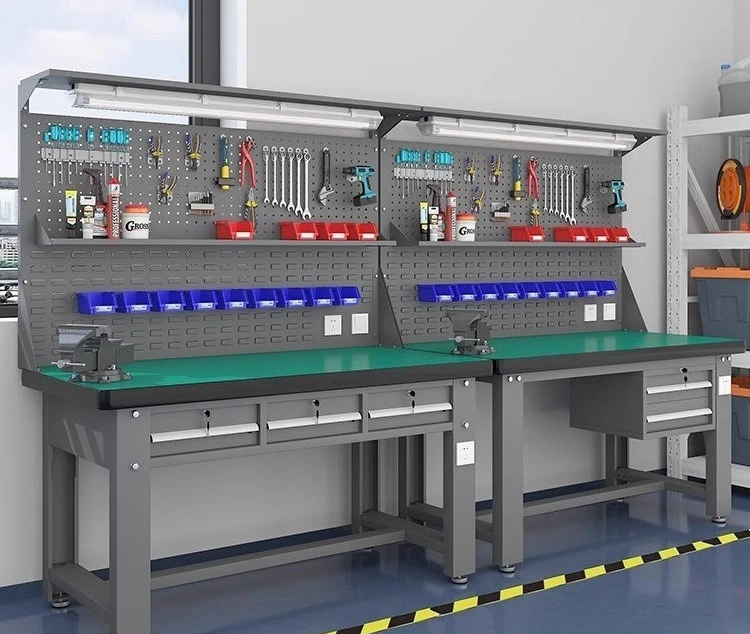 Heavy duty workbench workshop fitter anti-static workbench stainless steel countertop workbench maintenance die assembly bench