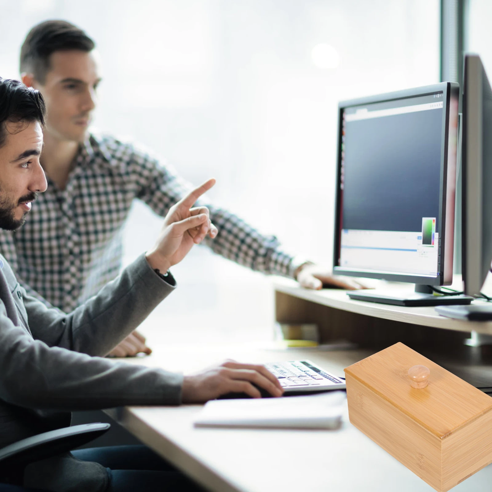 

Органайзер для сумок премиум-класса, бамбуковая коробка для хранения кофе и сахара, крышка, 2 сетки, чехол для чая для сумок, контейнер для салфеток, подарок для дома и офиса