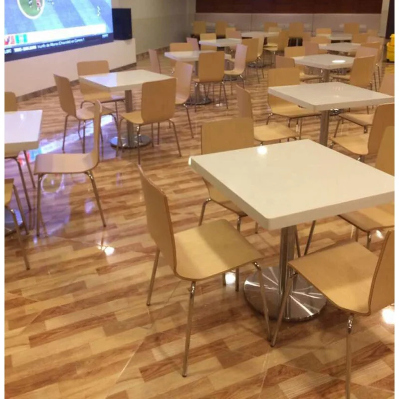 

custom.Modern Durable Commercial Fast Food Restaurant Tables and Chairs Hotel and School Use