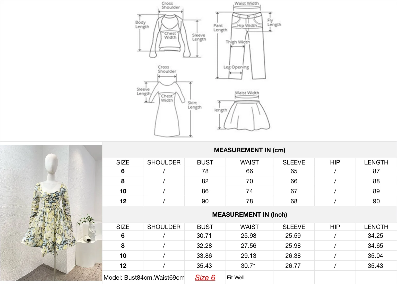 Tencel Linen 2024 Collezione da donna di alta qualità con allacciatura incrociata Mini abito con pieghe a fiocco a maniche lunghe con stampa