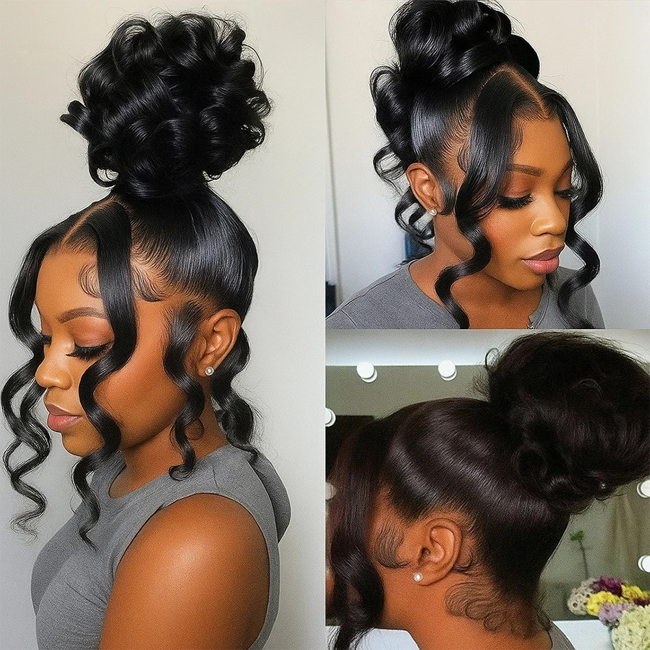 مخفي حزام الرباط شعر مستعار 360 كامل الدانتيل الباروكات شعر الإنسان 200 الكثافة الجسم موجة 13x4 HD الدانتيل الشفاف الباروكات الأمامية للنساء