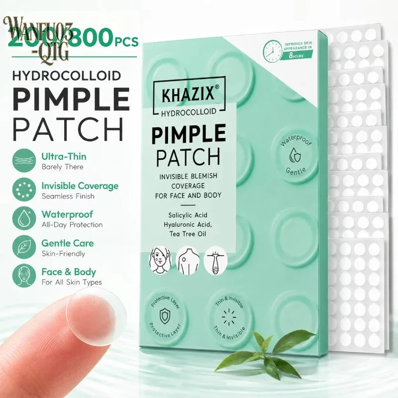 Hot Sale 200/800 Counts Invisible Breathable Hydrocolloid Patches Zit Spot Cover Stickers For Facial Skin Imperfection Care