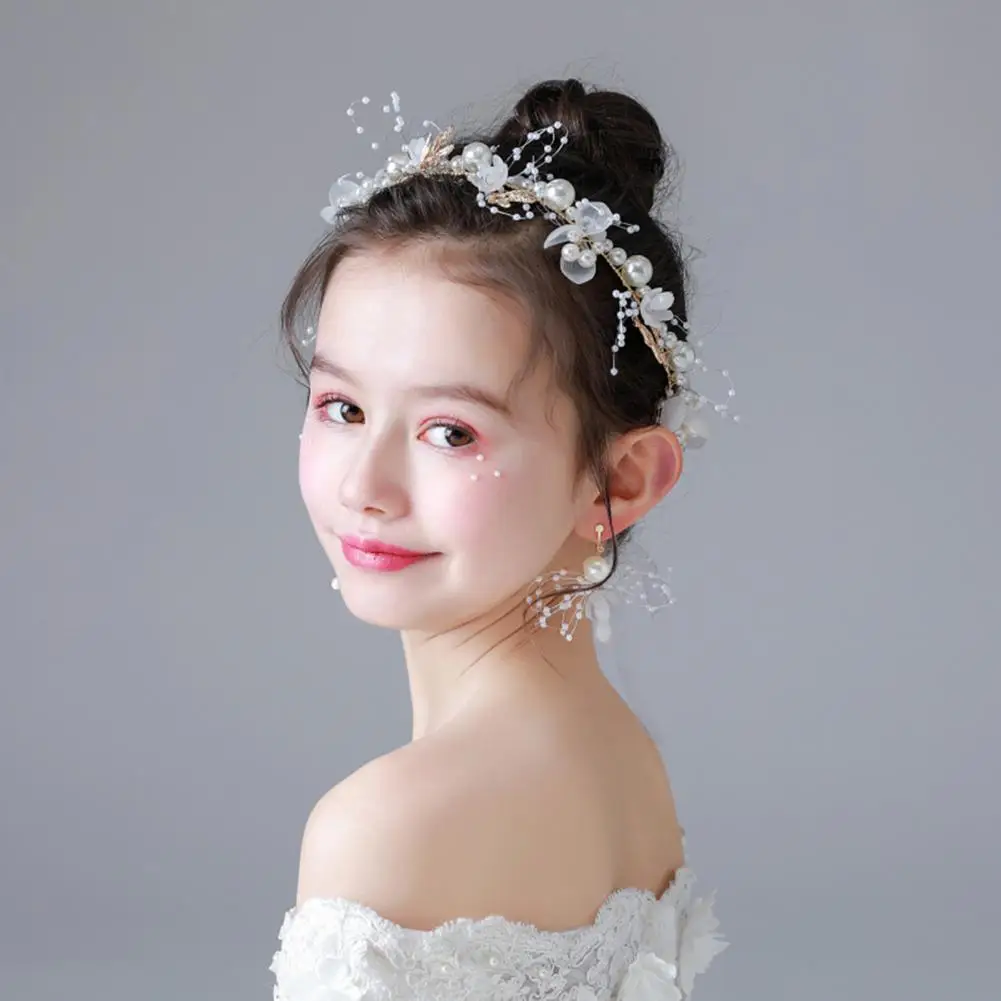 Adorable Children Head Hoop Headdress Adjustable Fine Workmanship Girls Headband Styling Tool