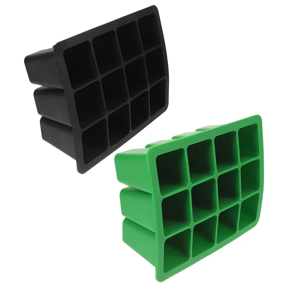 

2pcs Silicone Plant Starter Trays Reusable Germination Tray for Seedling Nursery Gardening Indoor Growing Pots Smooth Surface