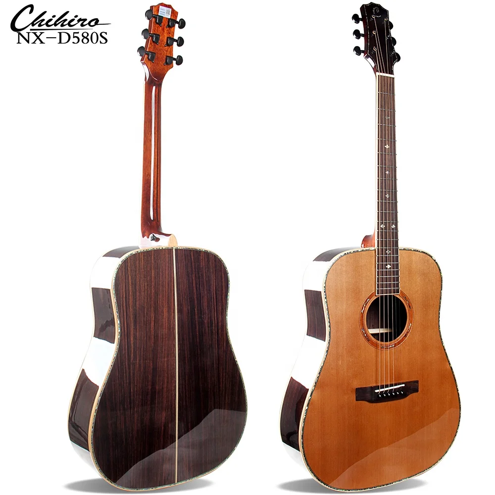 

NX-D580S The Latest Professional Chihiro 41 Inch Top Solid Cedar Acoustic Guitar Wholesale China