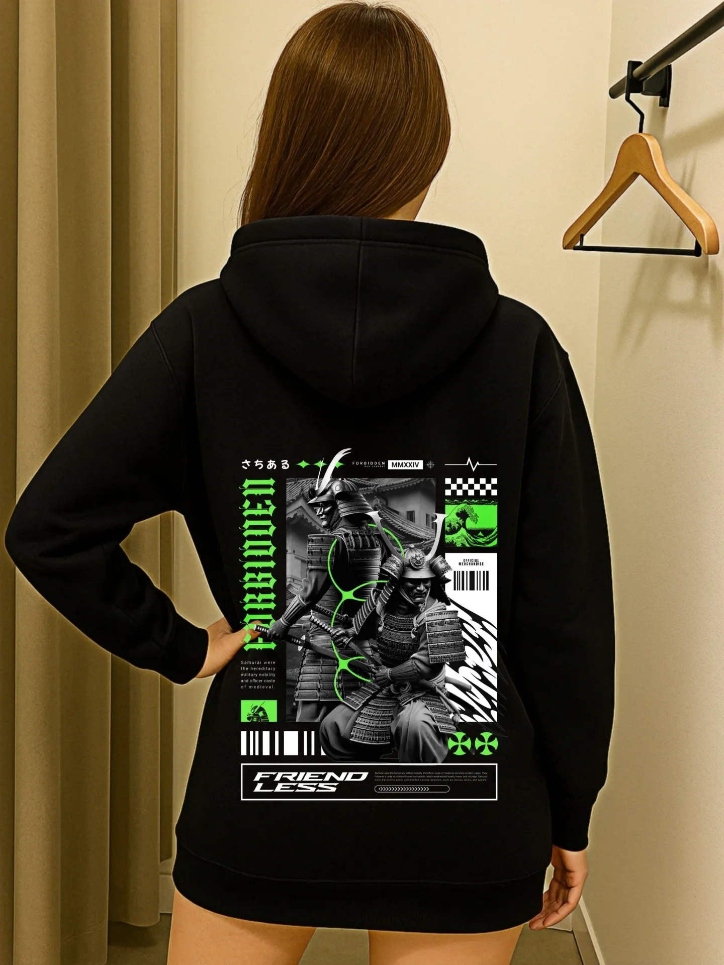 Felpa con cappuccio grafica da donna, design estetico minimalista, tessuto morbido, abbigliamento casual quotidiano, per giovani uomini