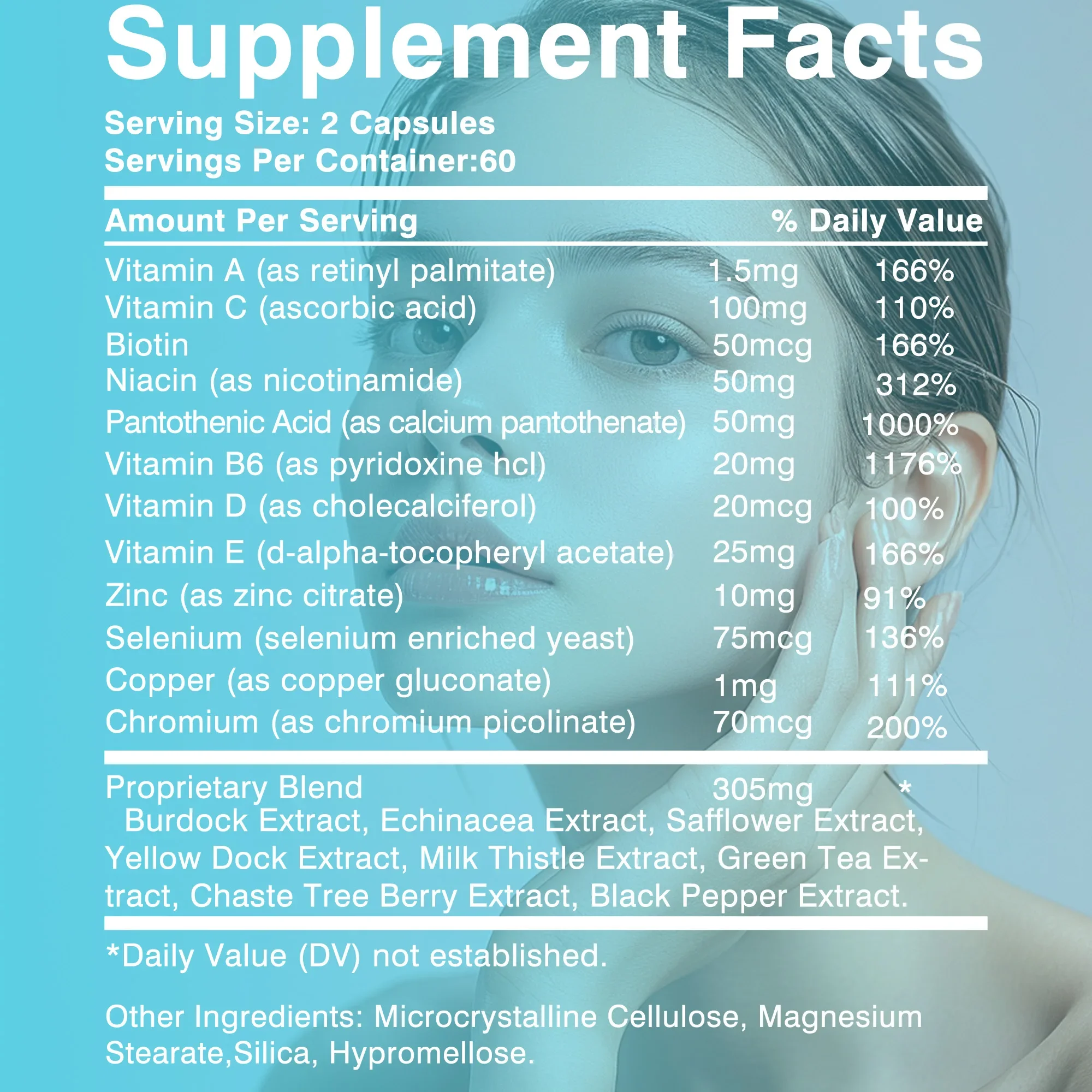 Skin Cleanse Supplement - Cell Growth Promotion, Immunity Enhancement, Anti-oxidation, Detoxification and Repair, Skin Whitening