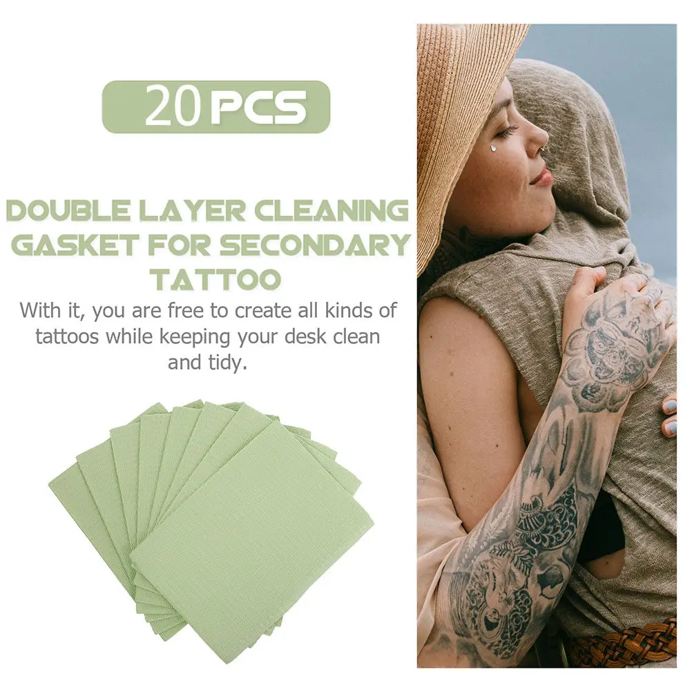 

20Pcs Clean Pads Disposable Tattoo Table Covers Leakproof Protective Mats for Tattooing Microblading Nail Use