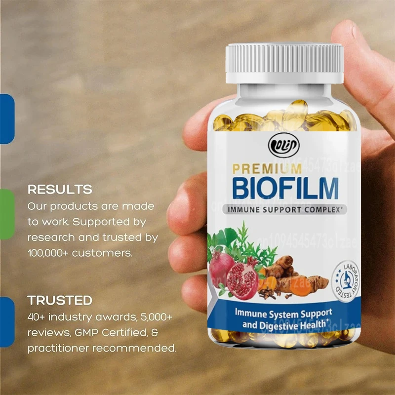 Biofilm Complex: Antioxidants, Herbal and Plant Medicines for Immune System Support and Digestive Health | 60 Capsules
