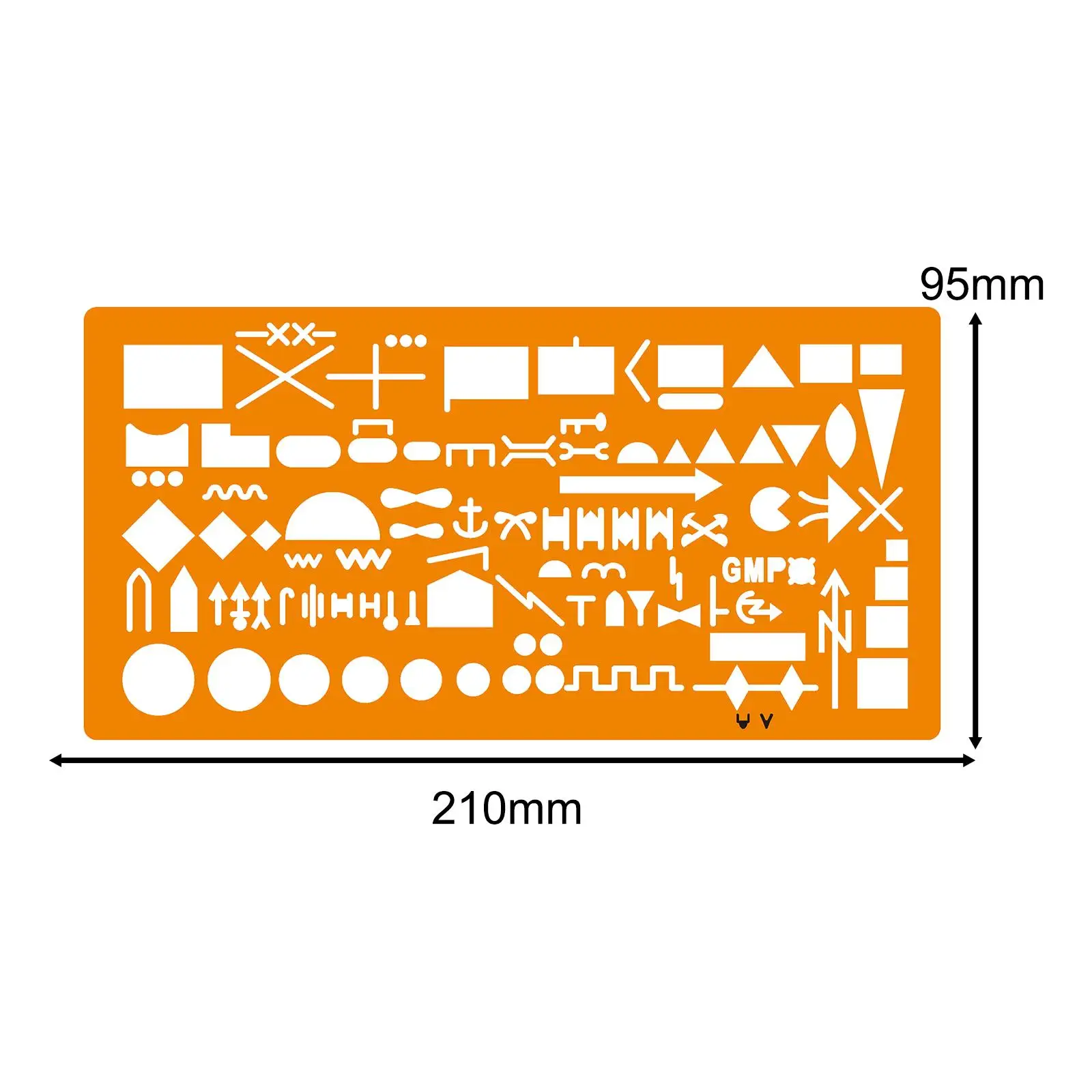 Map Drawing Template Stencil Architecture Stencil Accessories 21x9.5cm