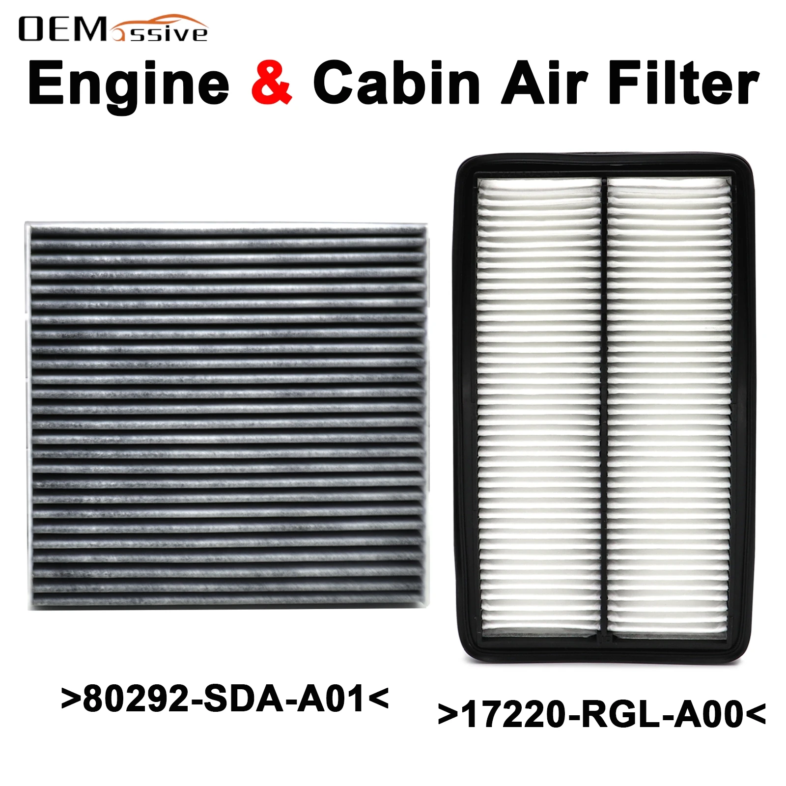 80292-SDA-A01 Combo Set Engine Cabin Pollen Air Filter For Honda Pilot 2009-2015 Odyssey 2005 2006-2010 Acura MDX 2007 2008 2009