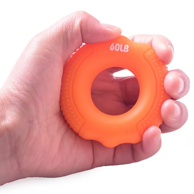 Silicone Finger Gripper 40LB/60LB/80LB/100LB Hand Resistance Gripping Ring Finger Forearm Trainer Pow Exercise Carpal Expander