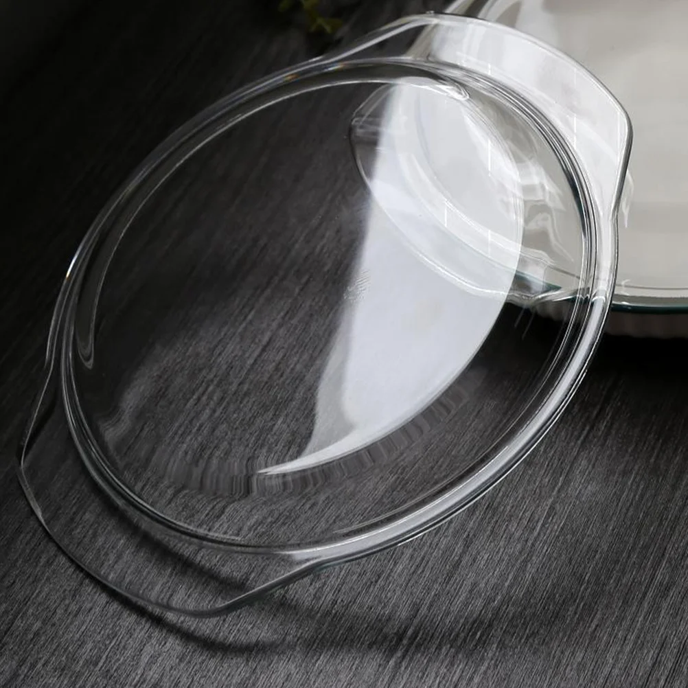 

Microwave Splatter Cover 17.8cm Clear Glass Lid Anti-Splatter Protector for Even Cooking Reusable Microwave Accessories