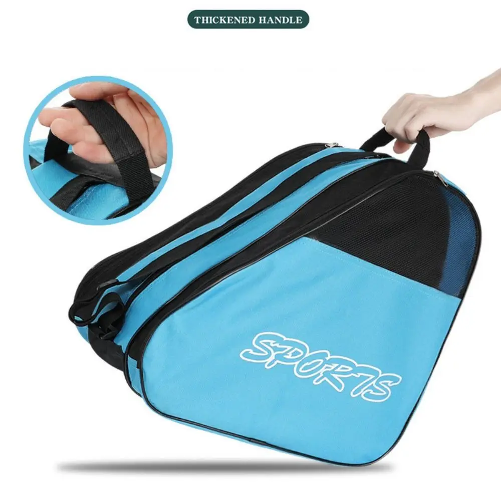 Large Capacity Roller Skates Bag Breathable Oxford Cloth Ice Skating Bag 3 Layers Carry Bag Skating Shoes Case Boys Girls