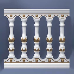 Plastic Concrete Baluster Mold for Cast in Place Construction Suitable for Villa Hotel Garden Park