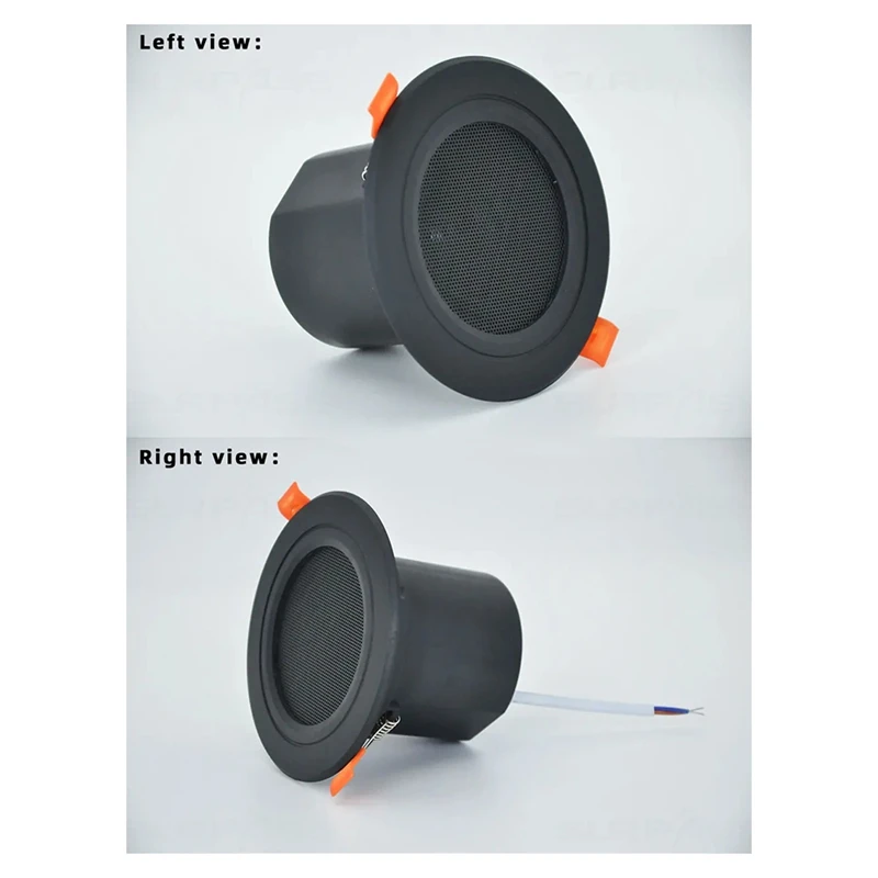 B34B-3Inch Ceiling Home Speaker 10W Moisture-Proof Full Range Music Speaker With Cover Fashion Home Audio System