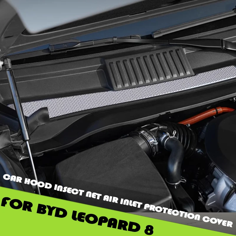 

Car Hood Insect Net Air Inlet Protection Cover Fit for BYD Leopard 8 Modified Auto Car Cabin Anti-blocking Filter Upgrade Parts