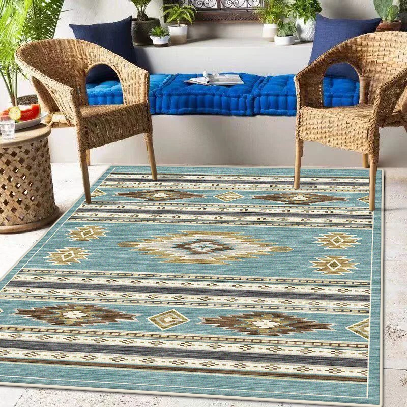 Morocco Style Big Size Carpet Living Room Non-slip Room Decoration Aesthetic Rug Soft Easy Clean Sofa Table Mat Machine Washable