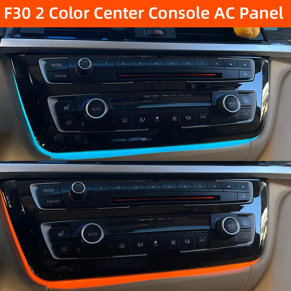 F30 F31 2 Color Center Console AC Panel Ambient Light Radio Trim LED Dashboard Light For BMW 3 Series 4 Series F32 F33 F34 F36
