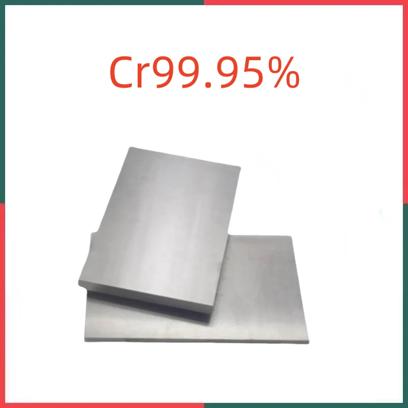 

1Pcs High Purity Chromium Metal Plate 99.95% Conductive Lab Grade Customizable Zero Cut for Scientific Research