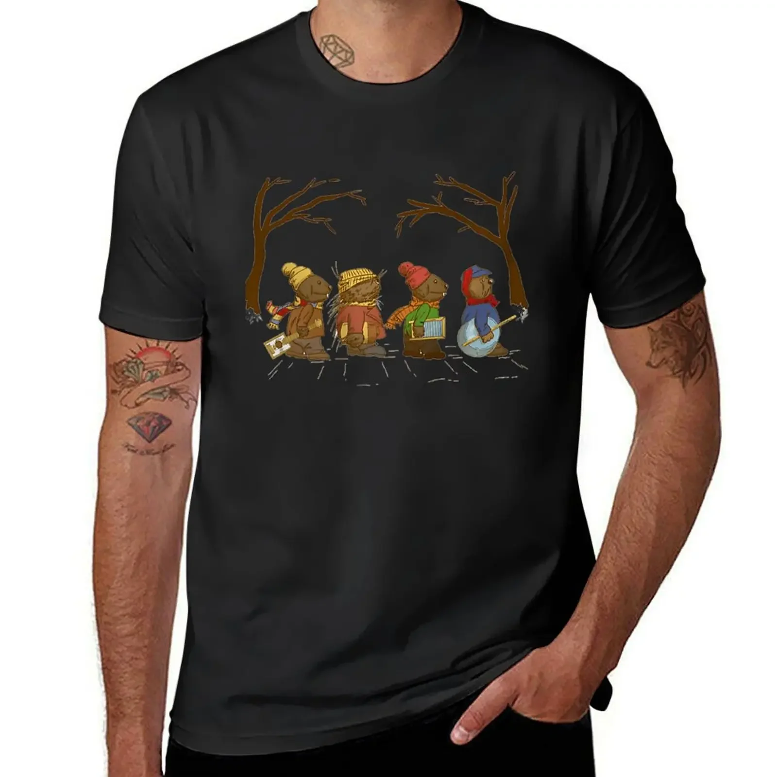 Jug Band Road Christmas Funny Emmet Otter T-Shirt anime figures essential t shirt animal prinfor boys oversized t shirts for men