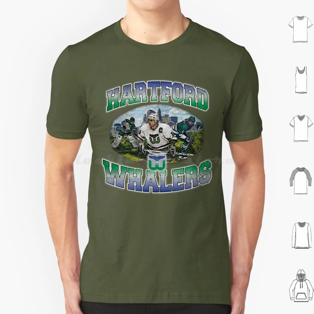 Whalers T Shirt Cotton Men Women DIY Print Hockey Throwback Retro 90s 80s