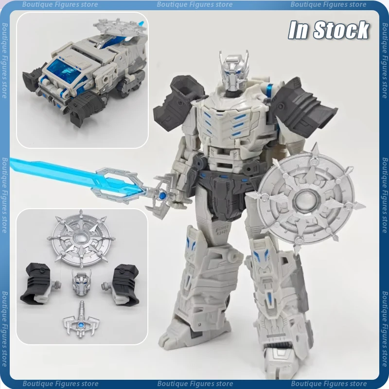 En Stock, Kit de actualización de escudo con mango de espada de cabeza 3D DIY para la era de los Primes Prima Prime, figura de acción, modelo de juguete, accesorios de juguete