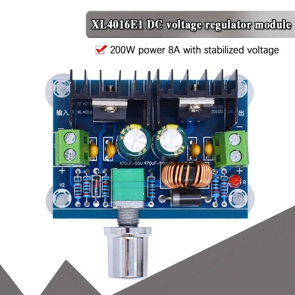 XH-M401 XL4016E1 DC-DC Step Down Buck Converter Power Supply Module PWM Adjustable 4-40V To 1.25-36V Step Down Board 8A 200W