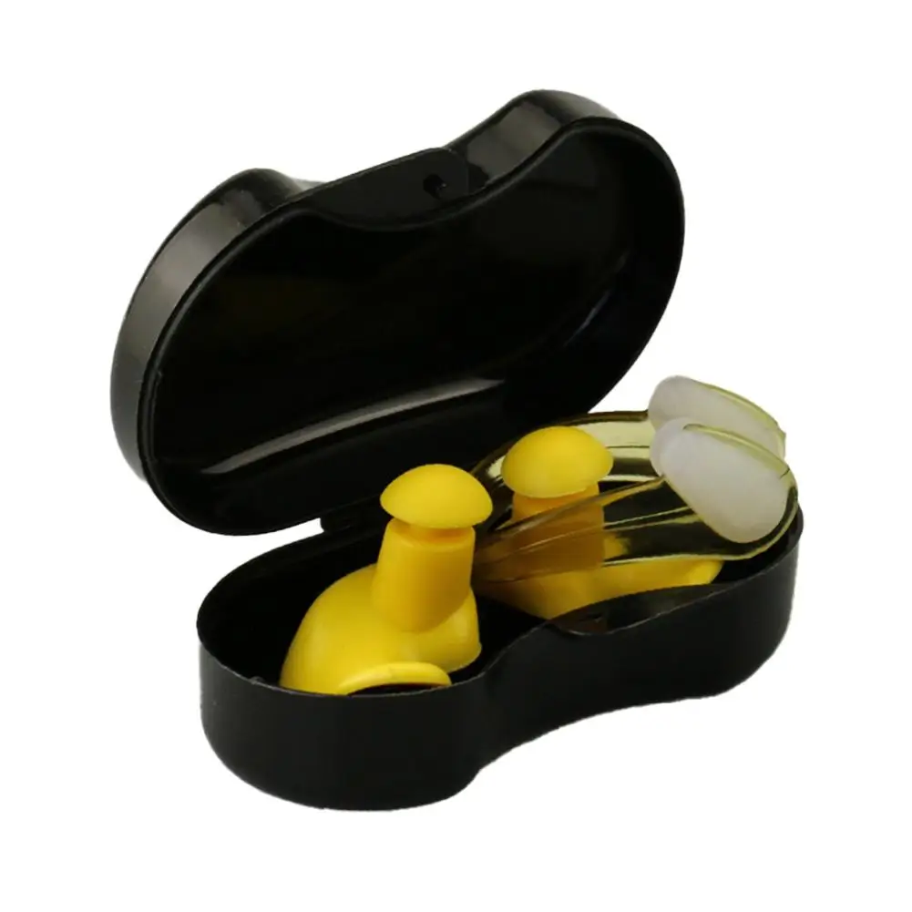  Earplugs Classic Delicate Texture 1 Pair Waterproof Silicone Ear Accessories Swimming Portable Earplugs Plugs Soft K0o7