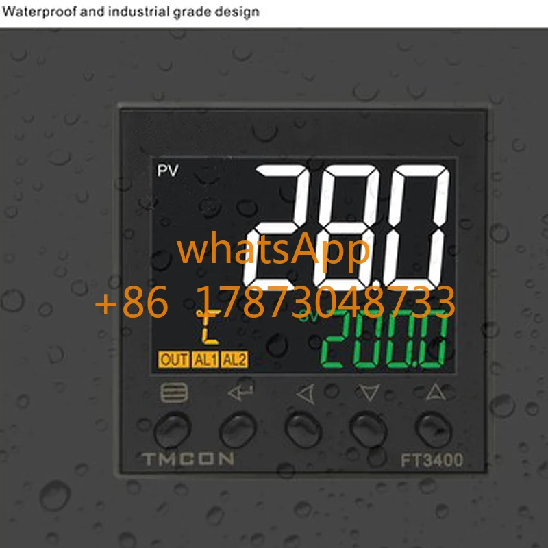 FT3415 LCD Intelligent Pid Temperature Control Meter E5CC Temperature Controller with RS485 Communication 4-20mA Analog