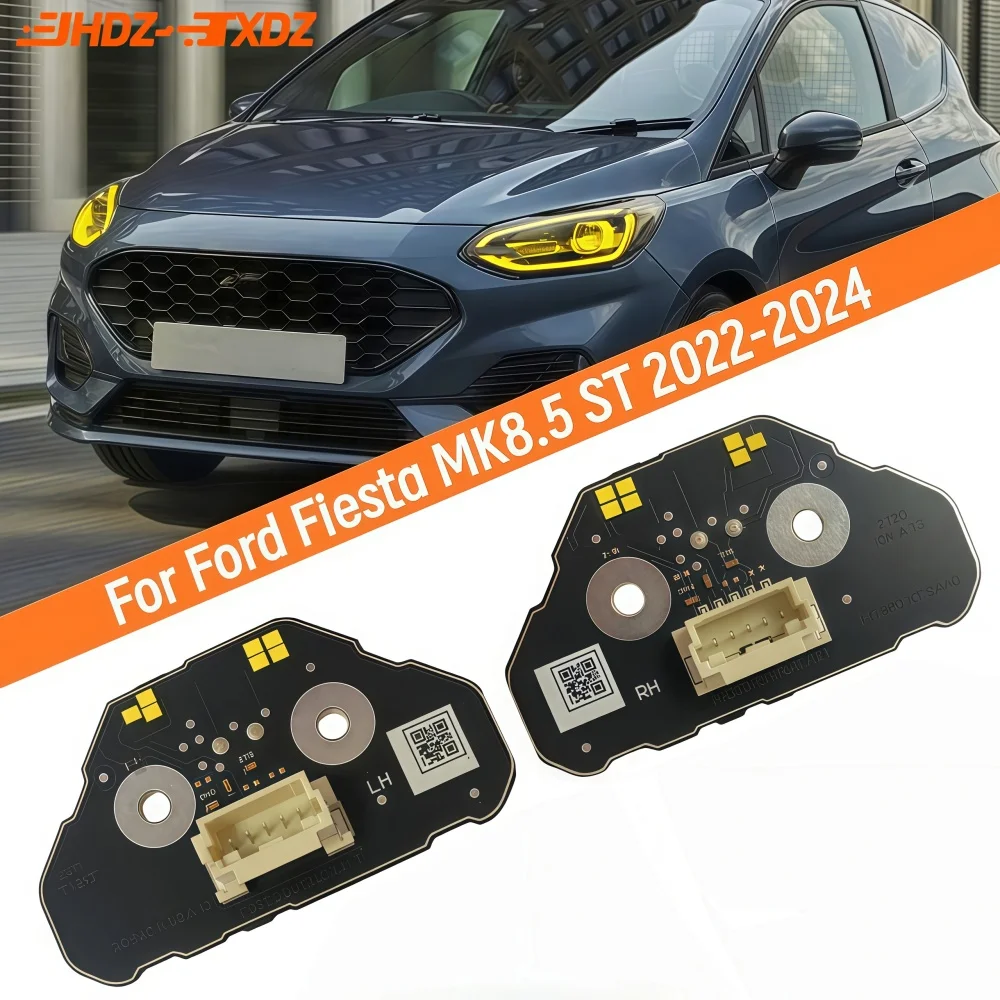 

Yellow Red Blue DRL Board Angel Eyes For Ford Fiesta MK8.5 ST Focus MK4 2022-2024 LED Headlight Daytime Running Light Module