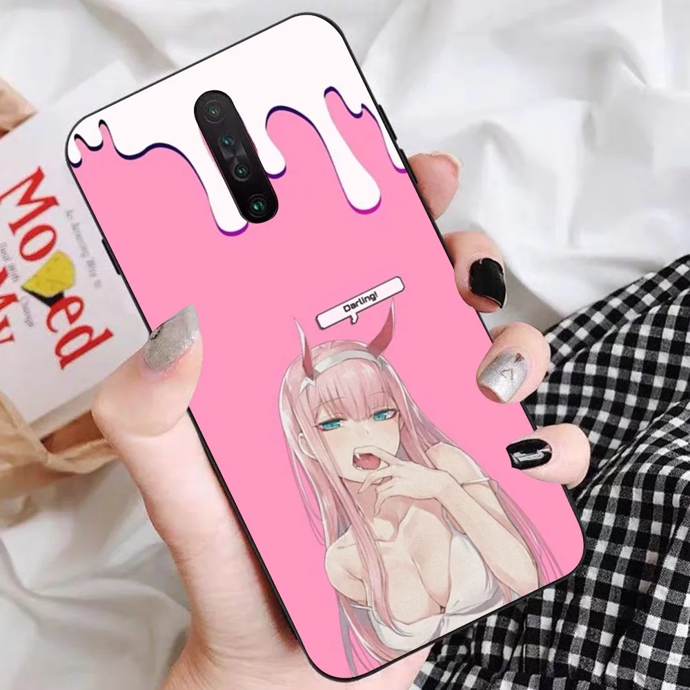 Darling In The Franxx Zero Two 002 Phone Case For Redmi 5 6 7 8 9 10 plus pro 6 7 8 9 A GO K20 K30 K40 pro plus F3 Fundas