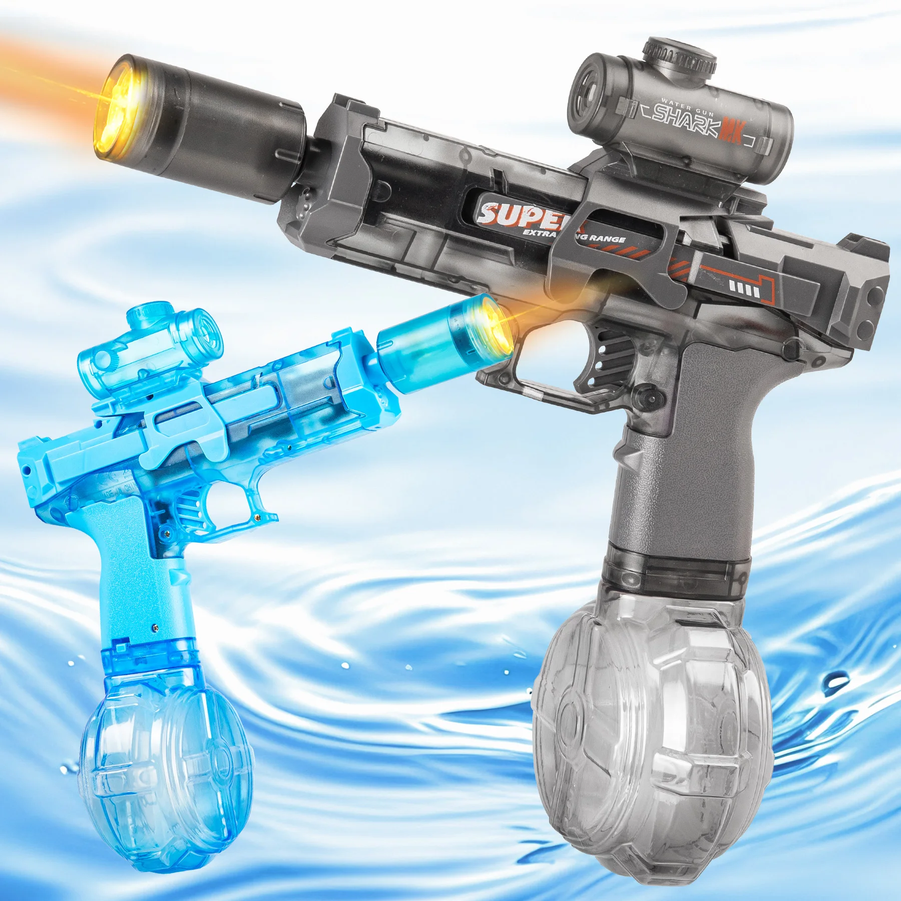 Unilabo Electric Water Gun, Hi-Power Play , Large Capacity, Beach Pool Summer Fun, Night Battle, Ultimate Summer Gift