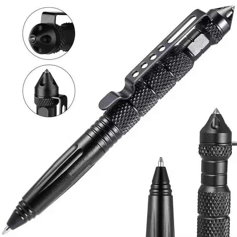 Multi Functiona Military Tactical Pen Ballpoint Pens Emergency Glass Breaker Pen Self Defense For School Student Office Supplies