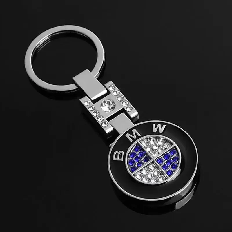 For BMW H Buckle Double-sided Enamel Metal Key Chain Advertising Car Key Ring Chain Ring Pendant Accessories