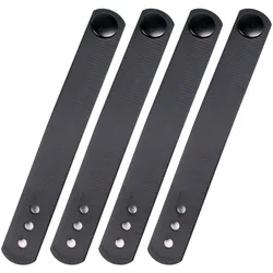 Black Rubberized Nylon IWB Soft Loop With Hardware Perfect For Secure and Comfortable Holster Attachment
