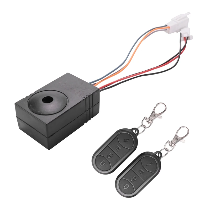 Y16A Ebike Alarm System Dual Remote Control 36V 48V 60V 72V Alarm Accessories Universal Waterproof Electric Bike Replacement