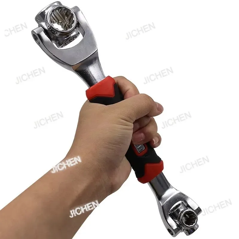 

Многофункциональный ключ JC 3-в-1 Tiger Wrench 25 см, универсальный инструмент для мебели и авторемонта, для шлицевых и звездообразных болтов, 360°