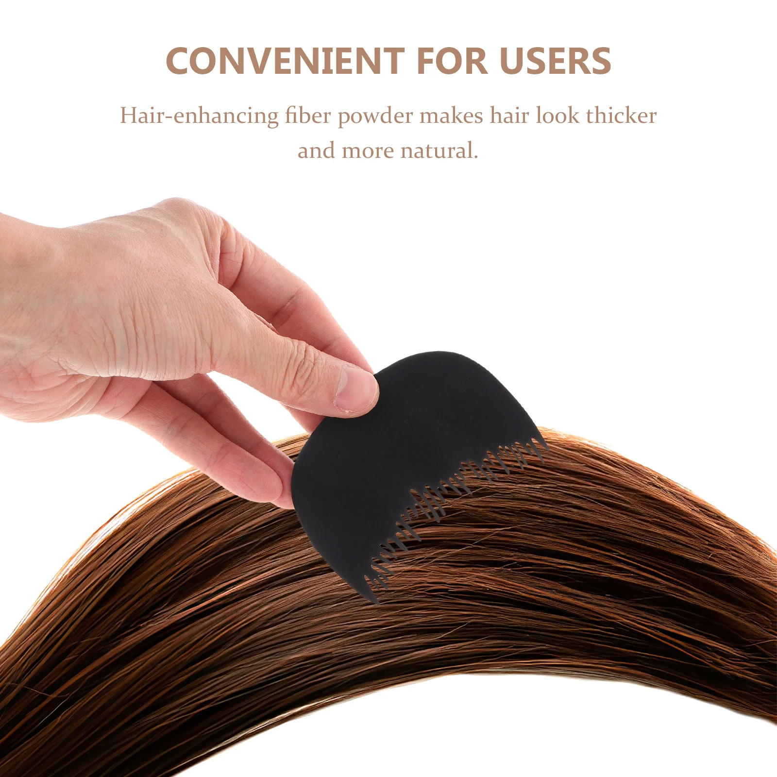 

2Pcs Hair Fiber Comb Hairline Shield Prevent Fiber Fallout Portable Natural Hairline Optimizing Tool for Men Women