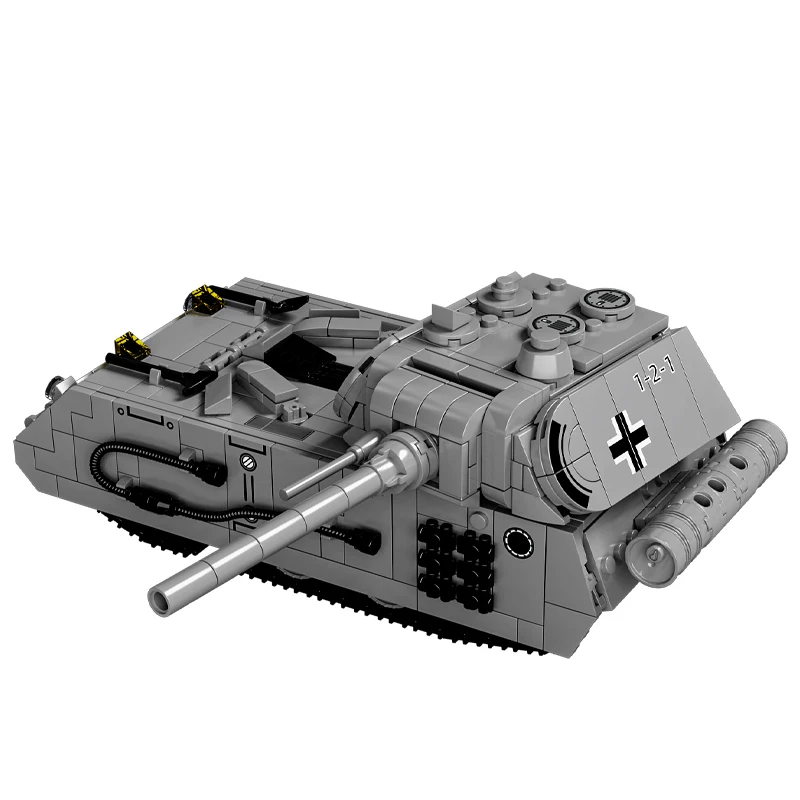 الحرب العالمية 2 WW2 الجنود العسكريين للجيش Panzerkampfwagen الثامن ماوس دبابة نموذج اللبنات الطوب لعب للأطفال هدية