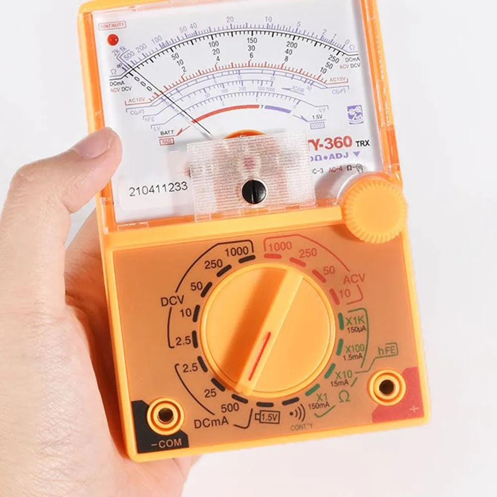 YX-360TR Plastic Analog Meter for Educational Electronics Learning Repair Maintenance and Field Testing Applications