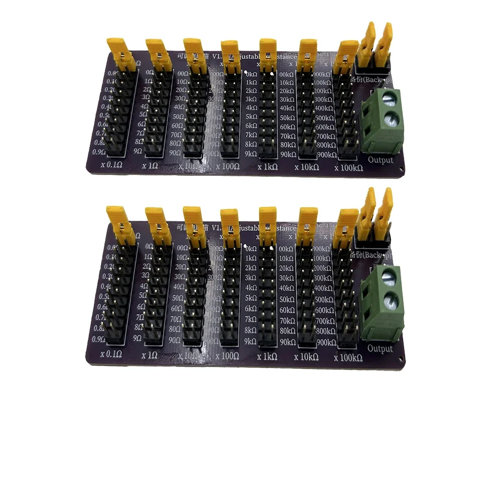 8 Eight Decade 0R - 9999999.9R Program Adjustable SMD Resistor Slide Resistor Board Step Accuracy 1R 1% 1/2 Watt Module 200V