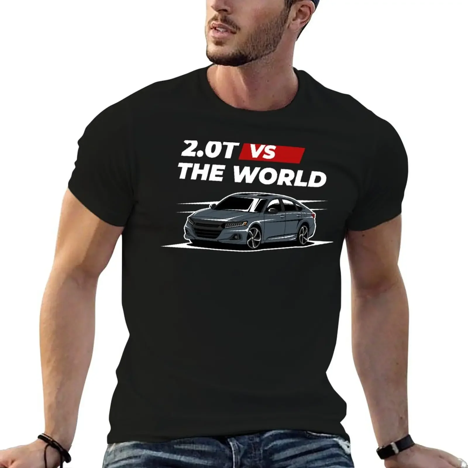 Accord 2.0t vs the world T-Shirt summer top custom shirt boys whites mens graphic t-shirts big and tall