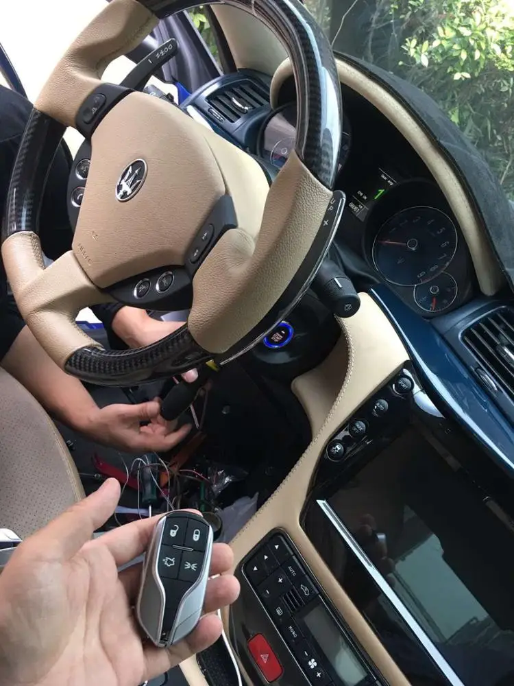 Acessórios para carro, sem chave e partida inteligente, controle remoto para celular, para marati gt 2007-2015