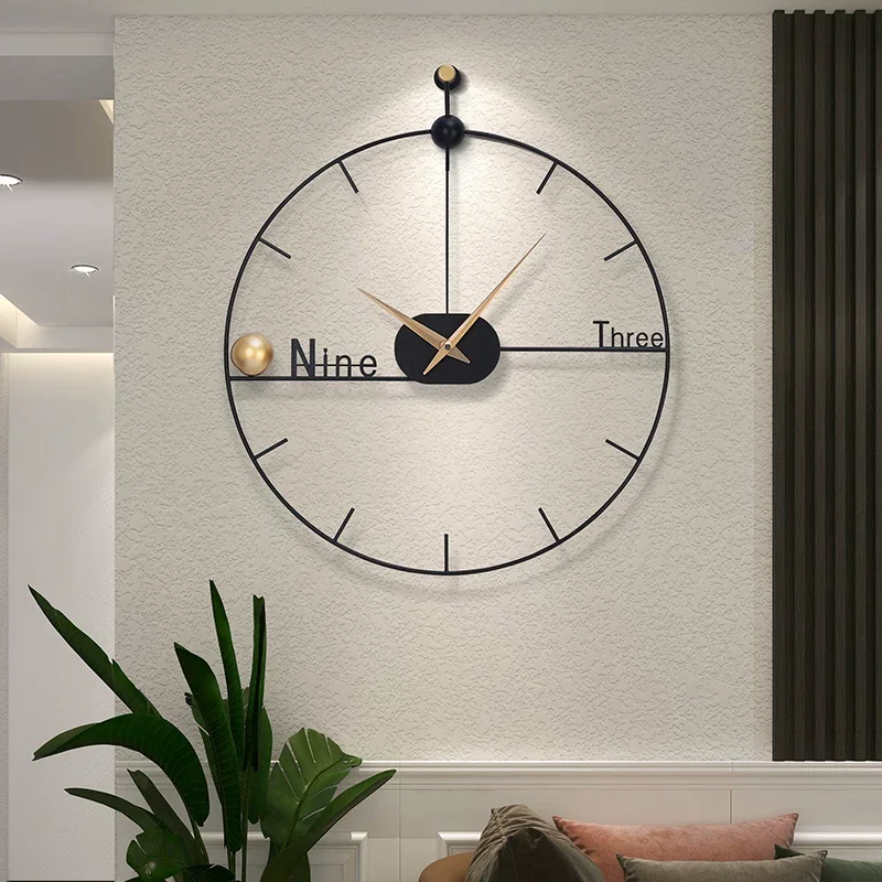 Cheap Quality Wall Watch Clock Transparent Custom Metal Classic Wall Clock Luxury Bedroom Reloj De Pared Living Room Decor