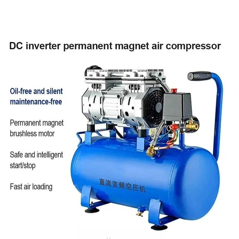 

Silent Oil-Free Air Compressor High-Pressure Small Industrial Air Pump 12V/24V/48V/60V/72V 9/18/30L Various Sizes Available
