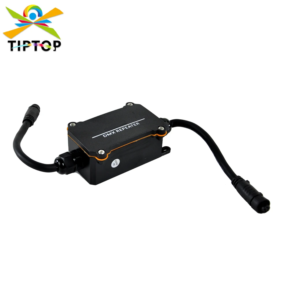 

TIPTOP One Way Waterproof DMX Signal Repeater Signal Enhancement Anti-interference Outdoor Landscape Far Distance Lighting Use